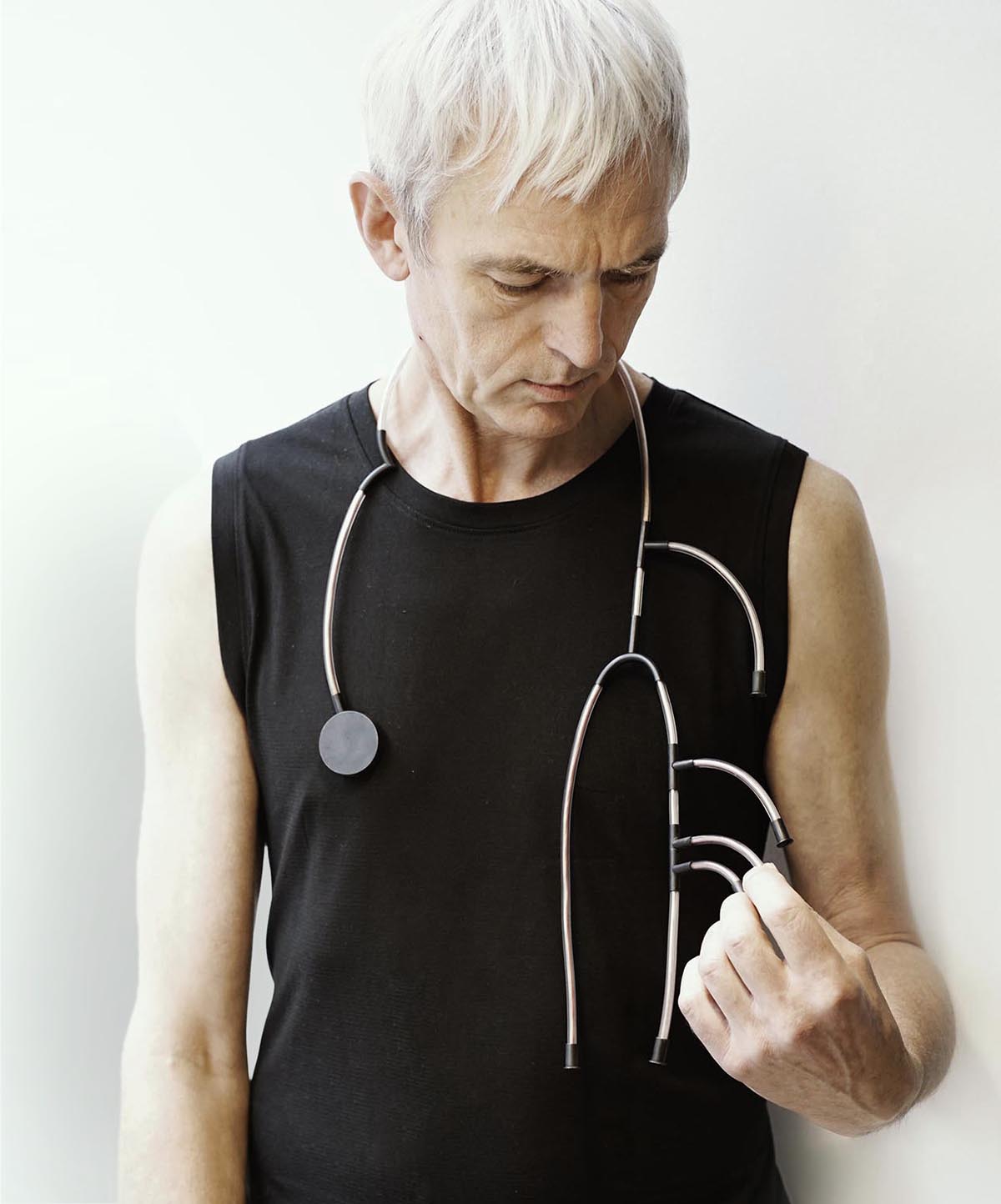 Iris Merkle contemporary jewelry - necklace STETHOSCOPE Iris Merkle contemporary jewelry - necklace STETHOSCOPE